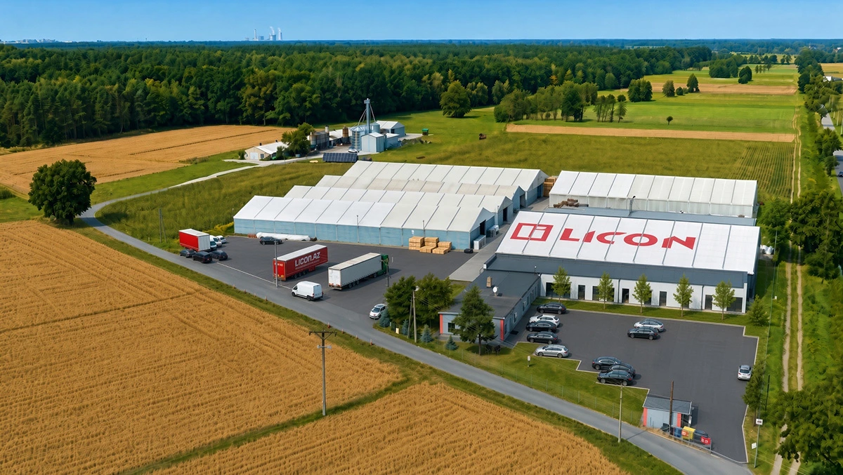 Zakład produkcyjny LICON Doors — ujęcie z drona